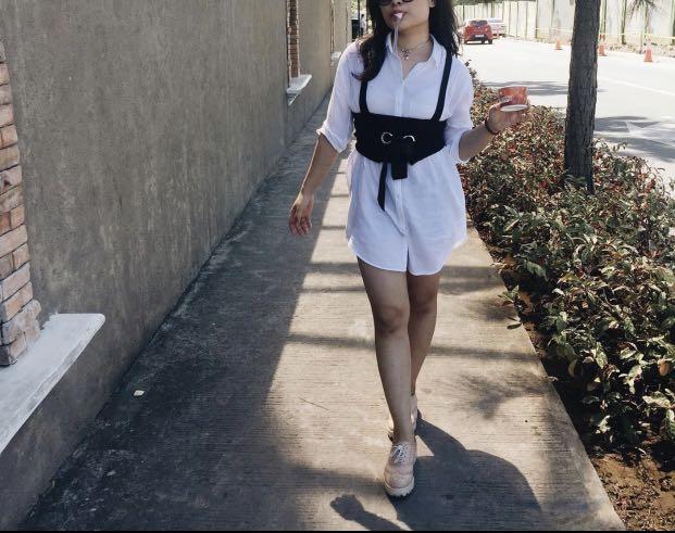 Stradivarius white shirt dress new arrivals