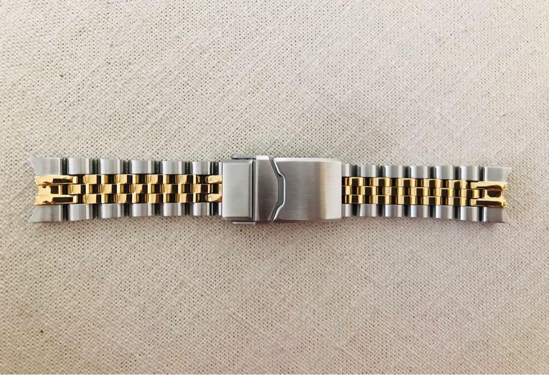 Strapcode SARB017 half gold jubilee bracelet, Men's Fashion, Watches