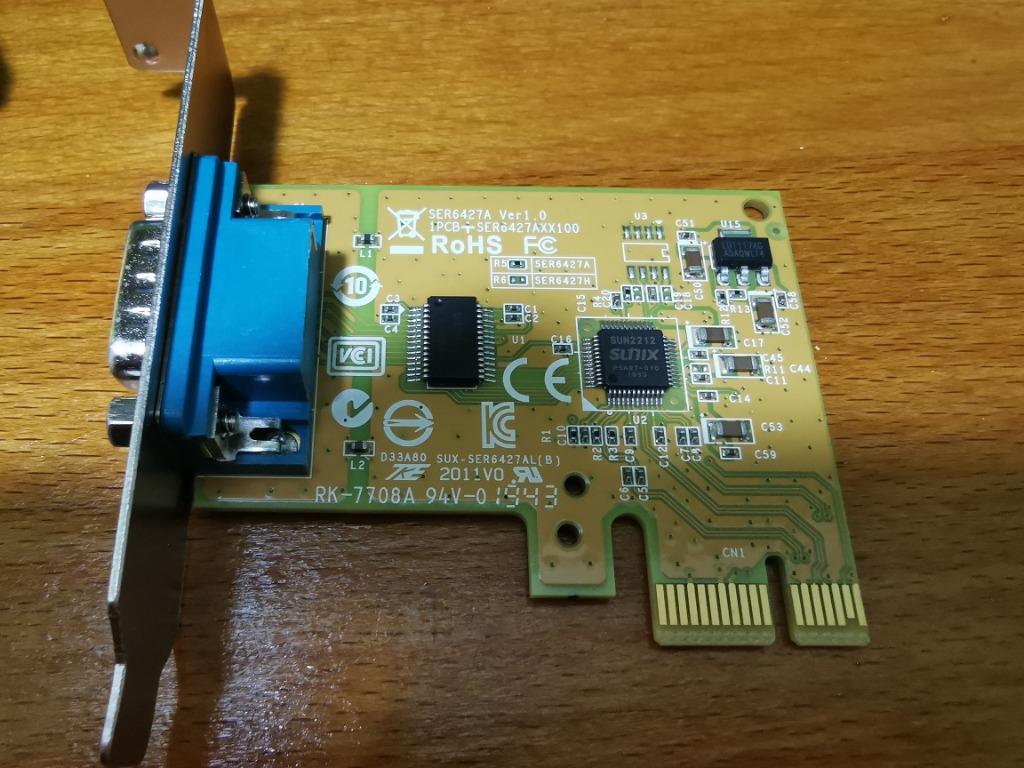SUNIX Serial Port PCI-e Board, Electronics, Computer Parts ...