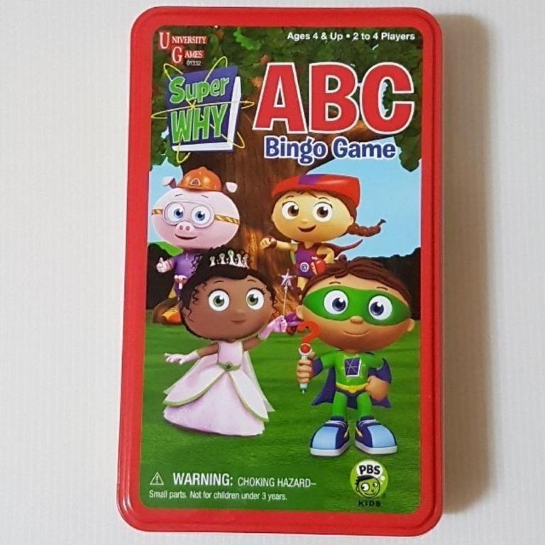 Super Why ABC Bingo Game, Board Game, Hobbies & Toys, Toys & Games on