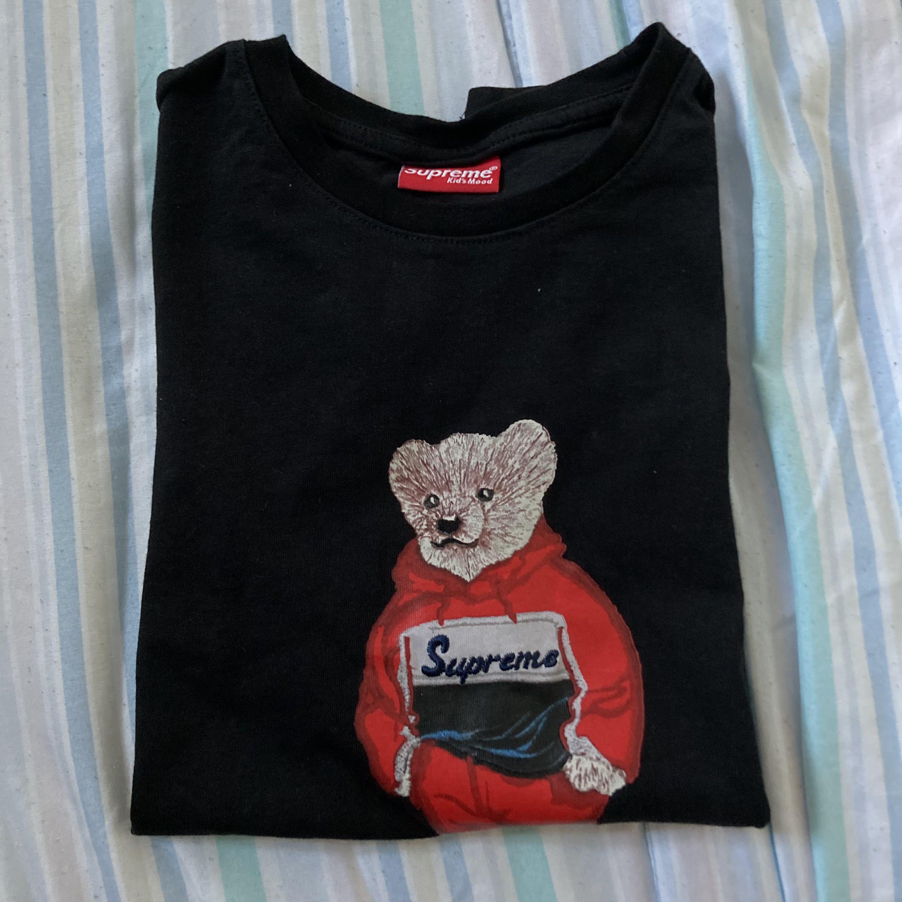入荷量Supreme Bear Tee Black L Tシャツ/カットソー(半袖/袖なし)