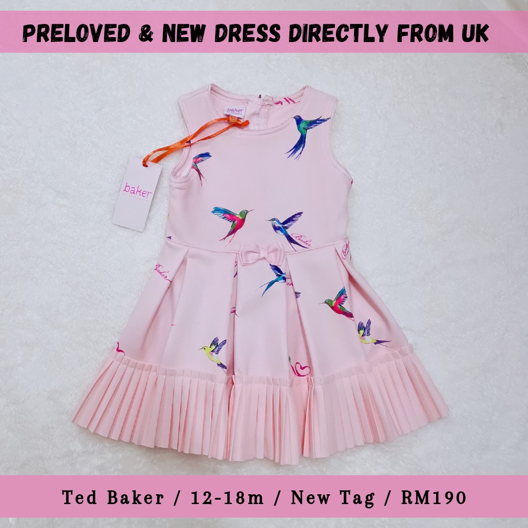 Ted Baker Hummingbird Dress New Tag 12 18months