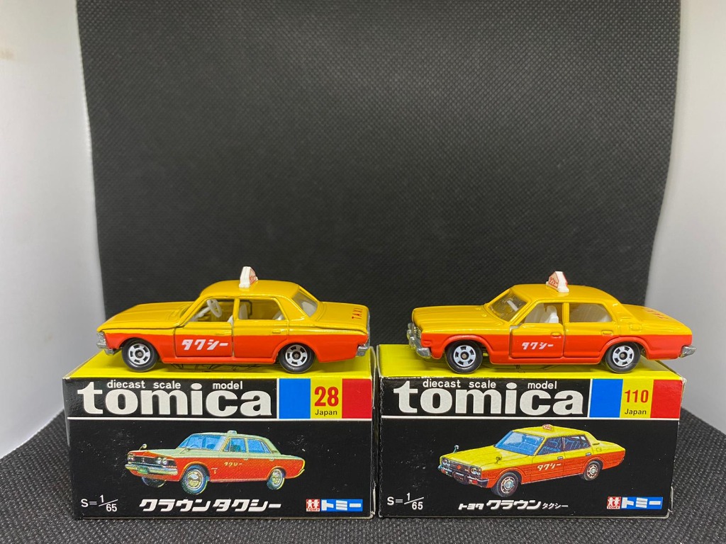 Tomy Tomica 28 110 Toyota Crown Taxi 1對 興趣及遊戲 玩具 遊戲類 Carousell