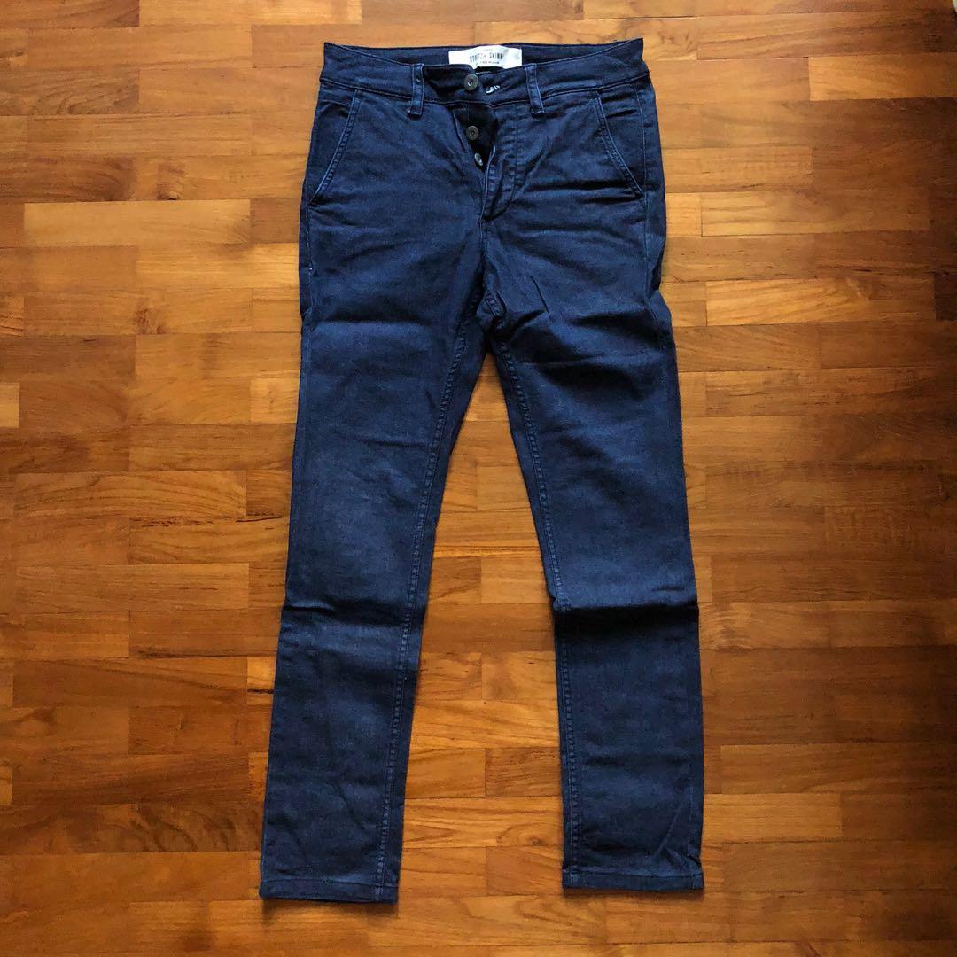 Dark navy jeans clearance