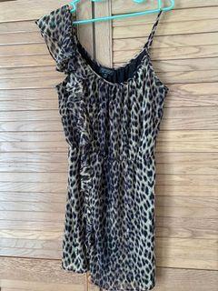 Topshop leopard print dress size S