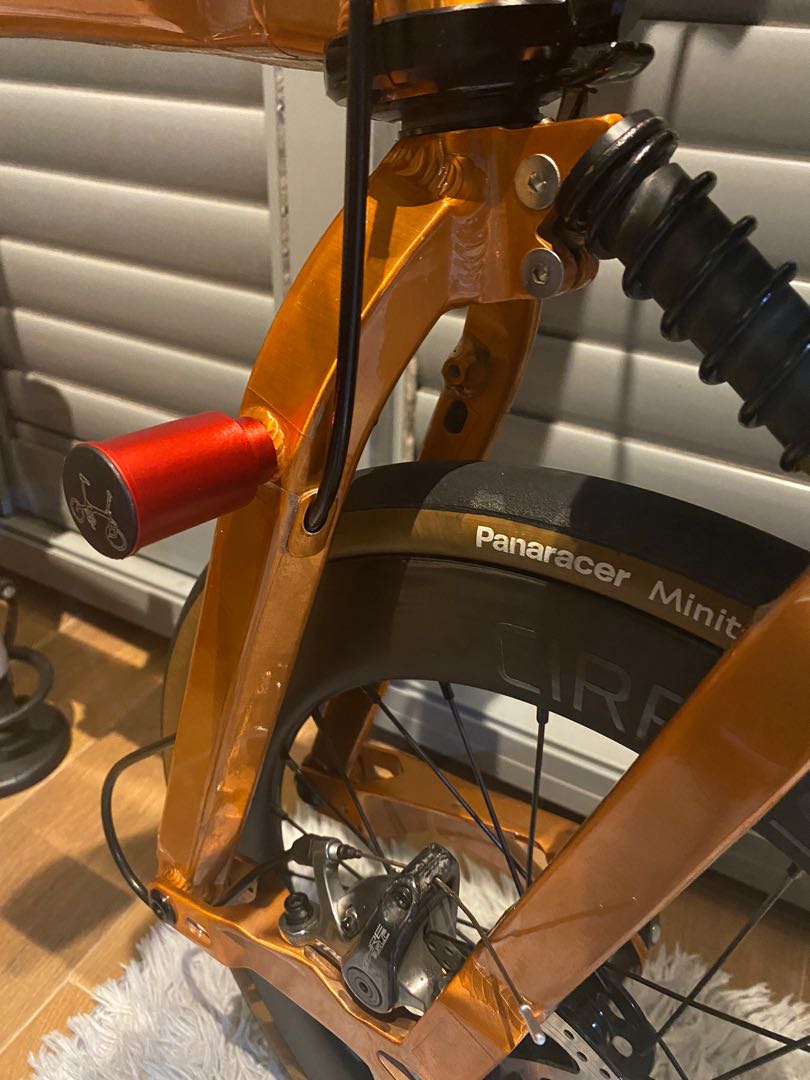 Trigo Alloy bicycle front light mount for Birdy folding bike front fork