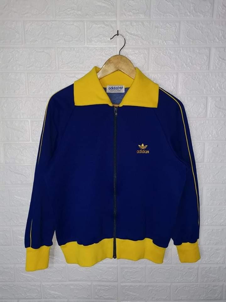 Vintage Adidas x descente track jacket 80's, Men's Fashion, Coats