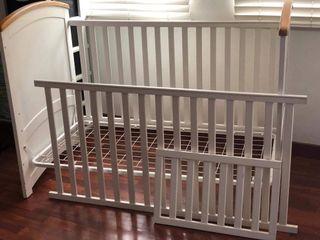White wooden Nursery Crib