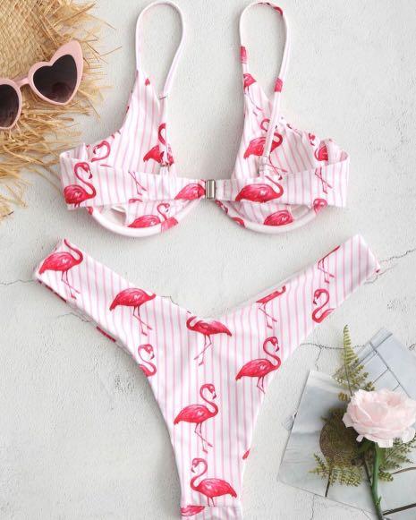 Zaful flamingo hotsell bikini