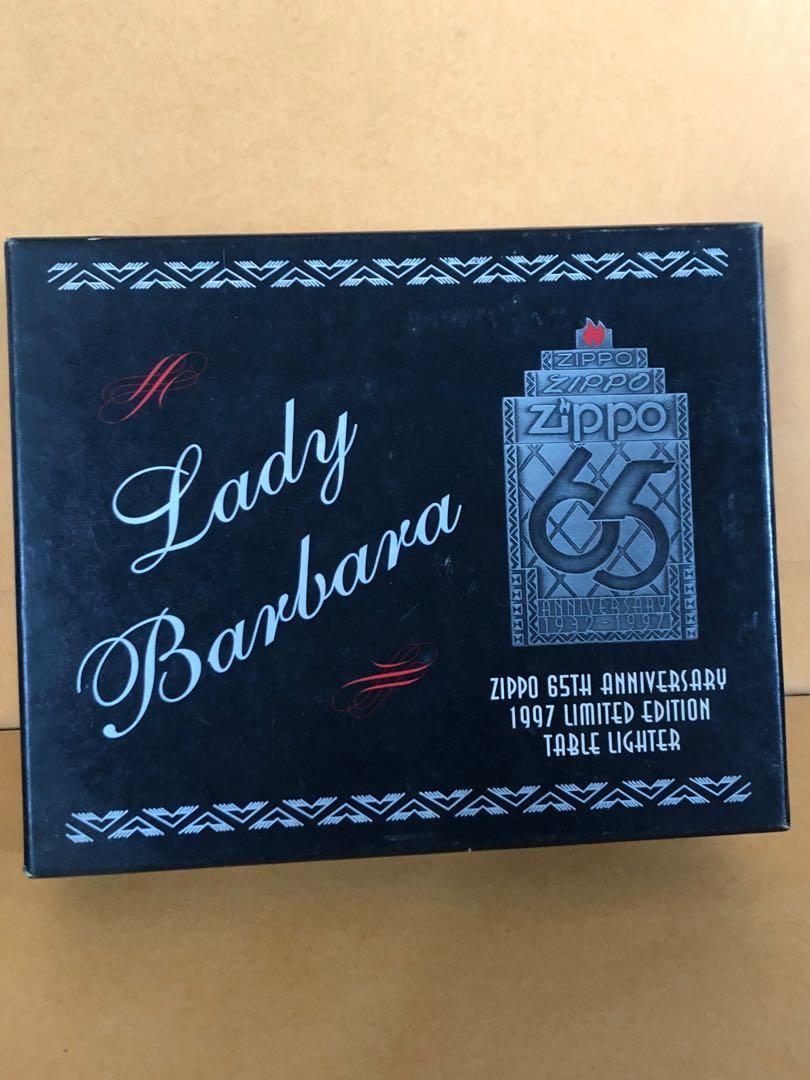 Zippo 65周年紀念Lady Barbara 連底座, 興趣及遊戲, 收藏品及紀念品