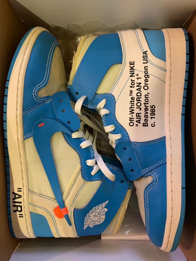 Nike air jordan unc off white hot sale
