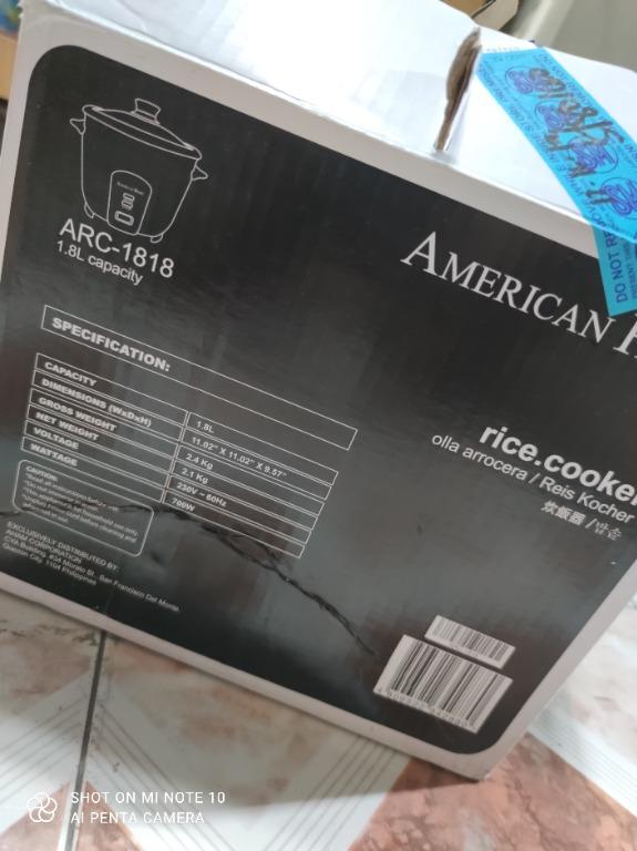 american Home Rice Cooker, Furniture & Home Living, Kitchenware ...