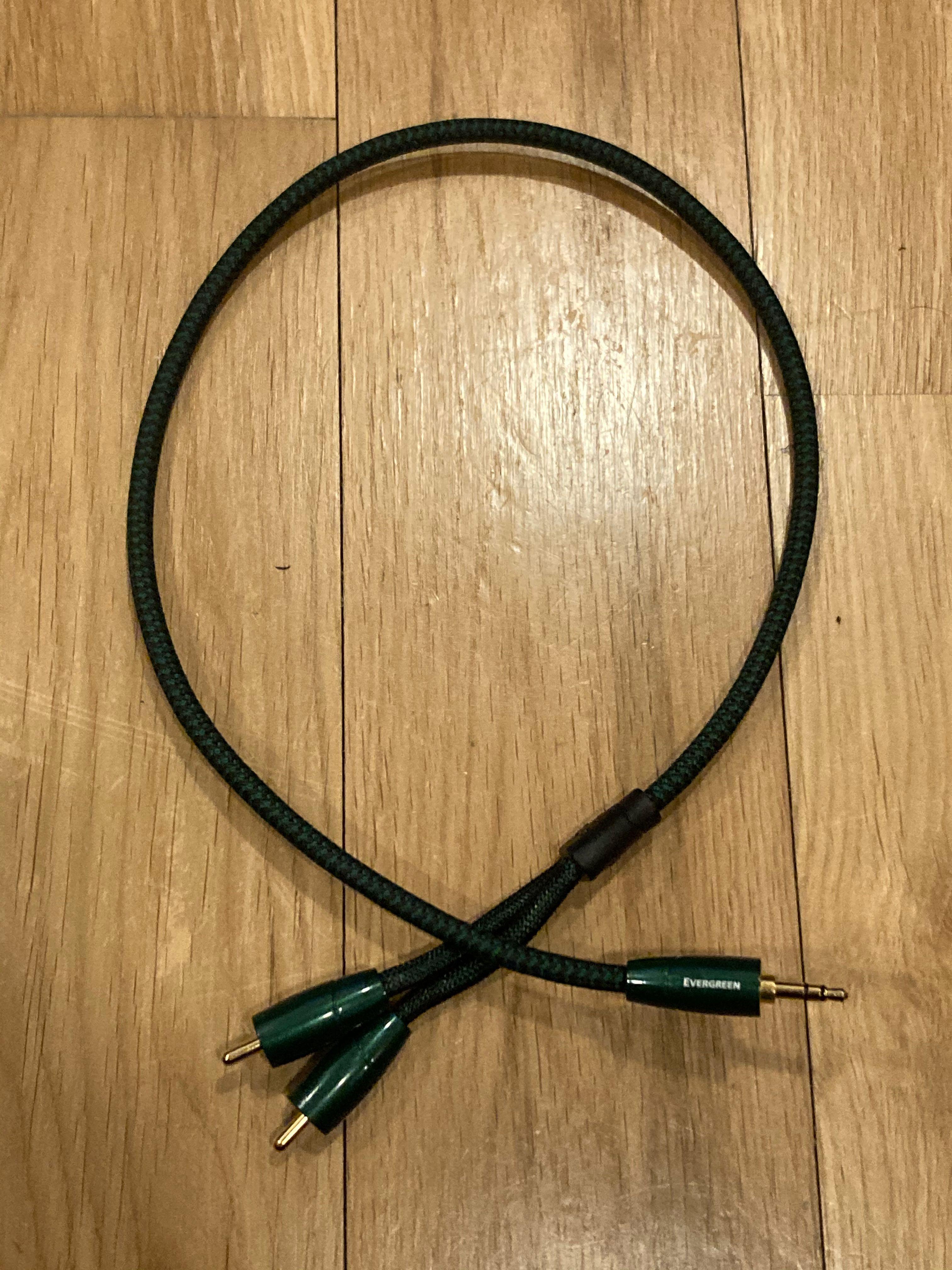 Audioquest Evergreen 3.5mm to RCA Audio Cable, Audio, Other Audio  Equipment on Carousell