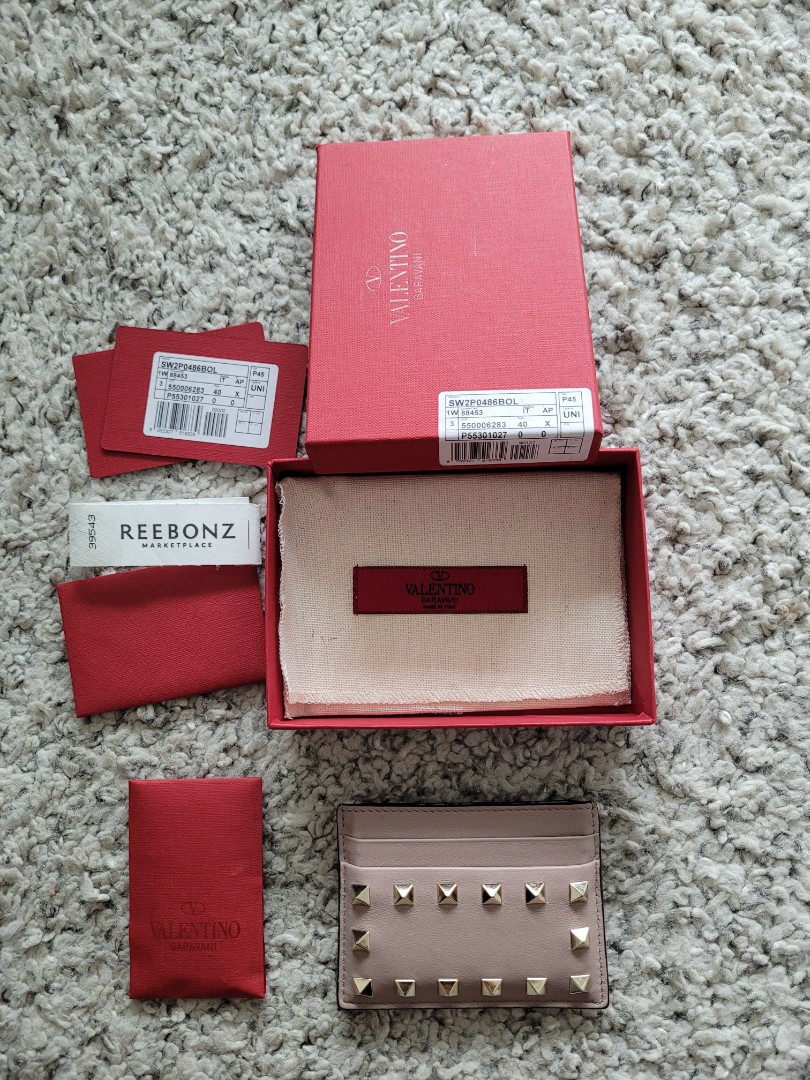 Valentino card hotsell holder red