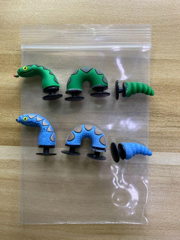 Blue and green colour snake 3D jibbitz shoe charm Men s Fashion