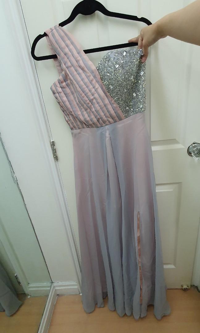 Elegant Pink Tulle A-line V-Neck Long Prom Dresses, Cheap Party Dresse –  Simidress