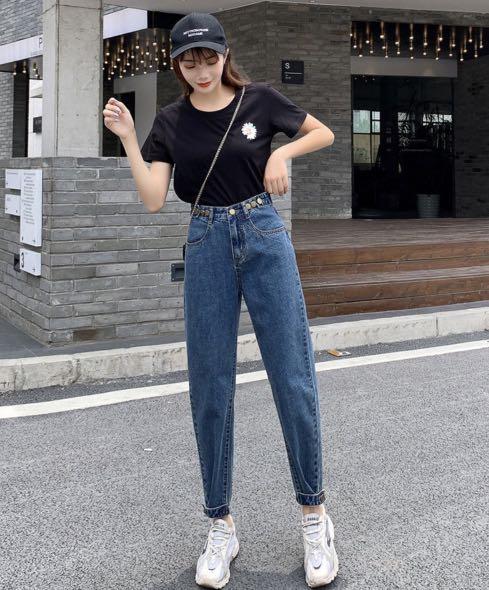 boyfriend high waist jeans