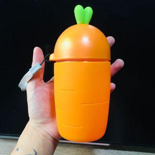 Carrot shaped glass tumbler, water bottle, container