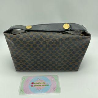 CELINE Vintage Macadam Pattern Handbag
