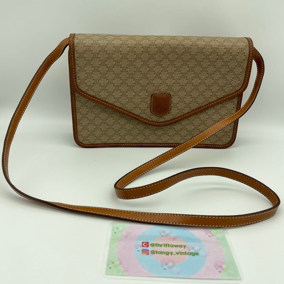 CELINE Vintage Messenger Sling Bag