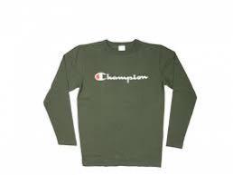 Olive green champion long sleeve Clearance
