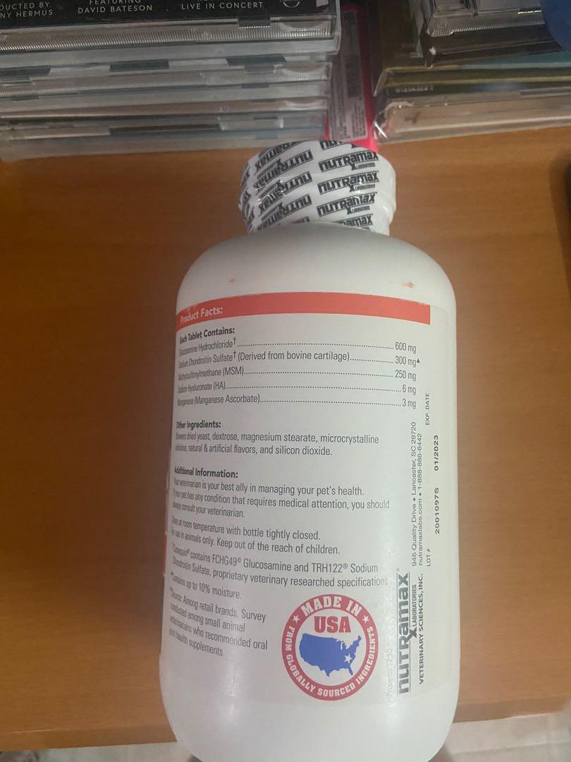 cosequin joint support plus msm&ha （分類：寵物健康與美容）位於 Hong Kong。 由 ayan121 提交（商品編號 1091114777，圖片 3）。簡介： 全新 250粒 01/2023 可小議 有意歡迎pm 。