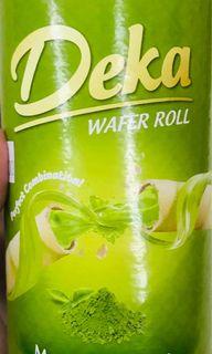 Deka Matcha Green Tea Wafer Roll 115g