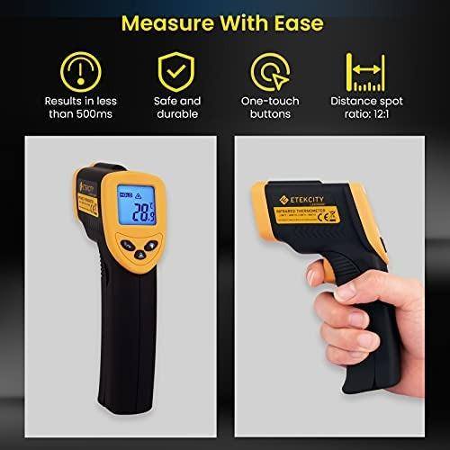 Etekcity Infrared Thermometer 774 (not For Human) Temperature Gun  Non-contact Digital Laser Thermometer-58~ 716 (-50 ~ 380) Blue