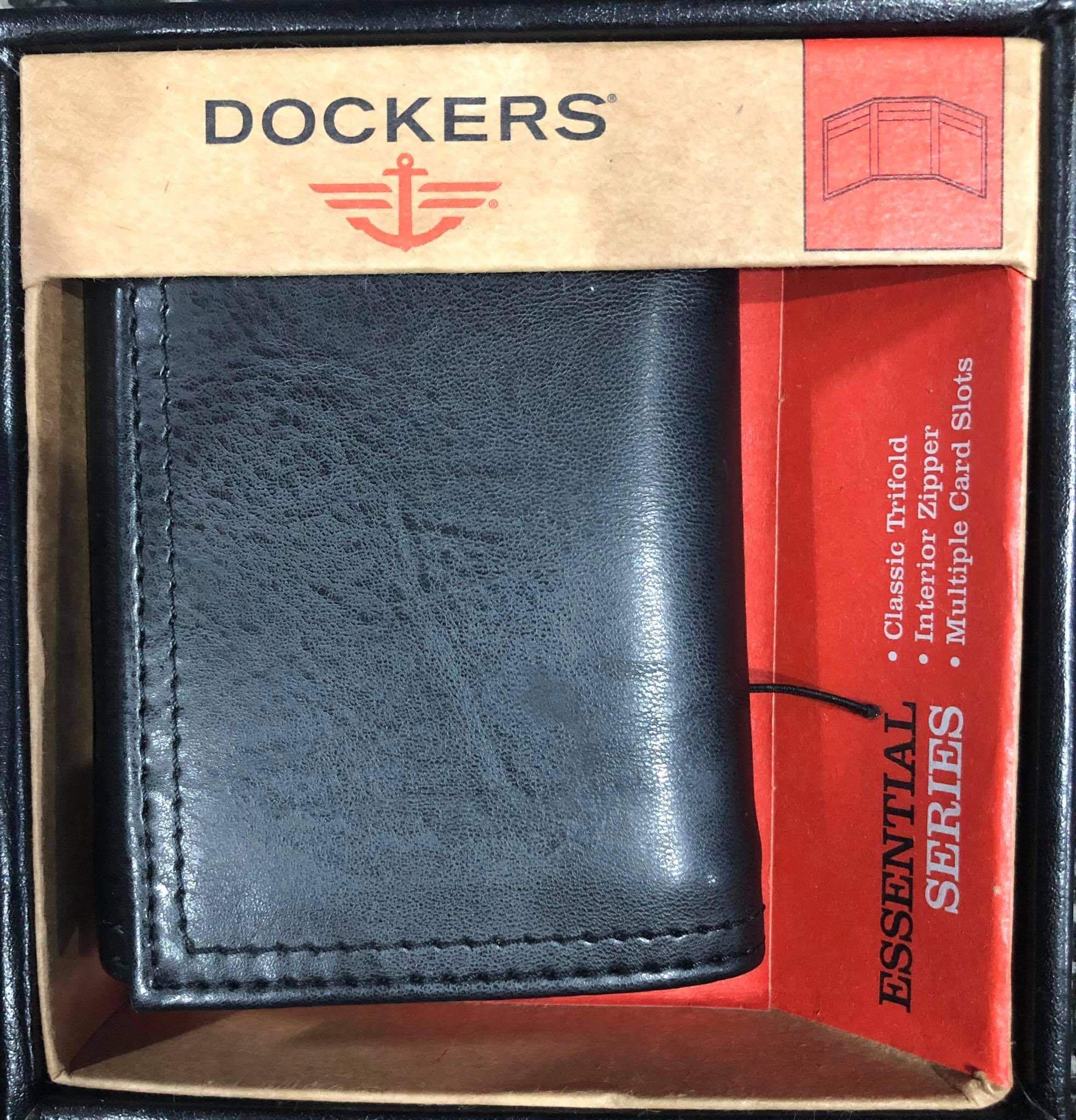 dockers trifold wallet with zipper