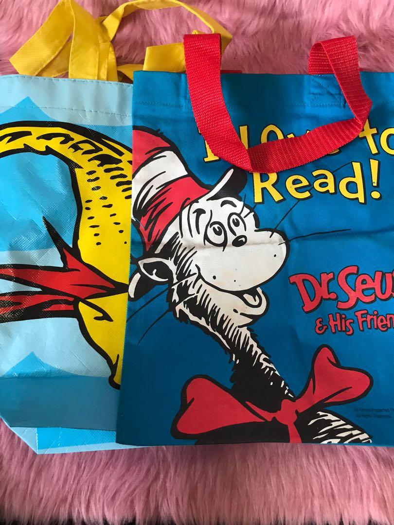 Dr seuss online tote bags