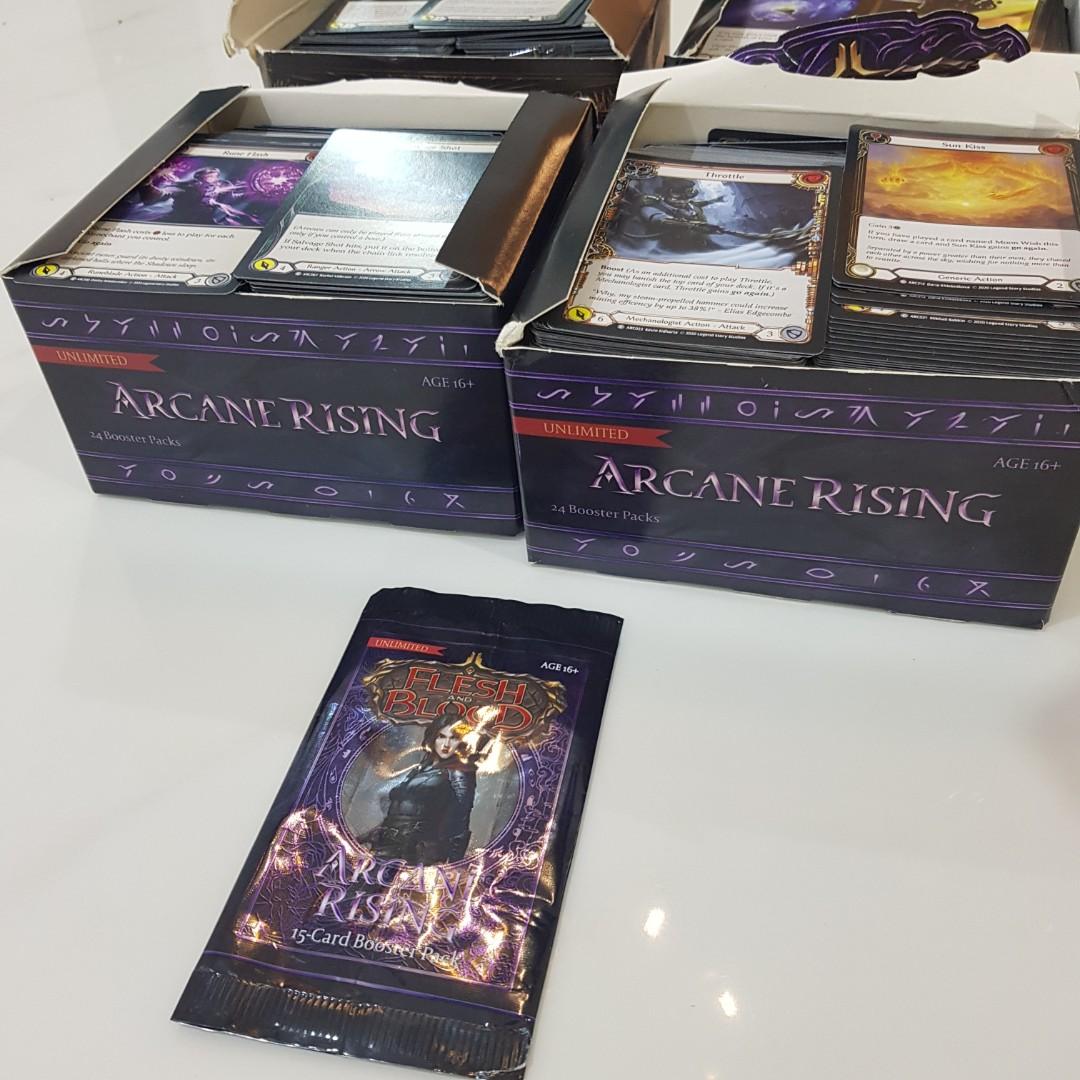 Flesh and Blood Arcane Rising 4 box lot, Hobbies & Toys, Toys