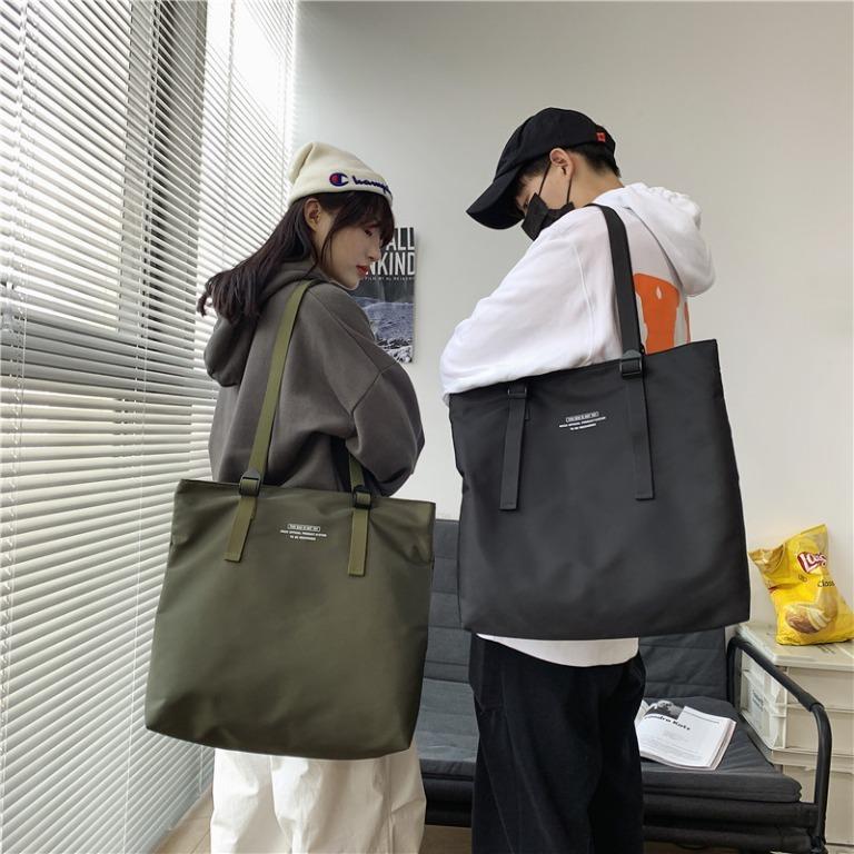 FREE Korean Fashion Big Capacity Nylon Men Tote Bag Sling Bag Shoulder Bag Crossbody Bag Messenger Bag for Men Birthday Gift Women s Fashion Bags Wallets Tote Bags on Carousell