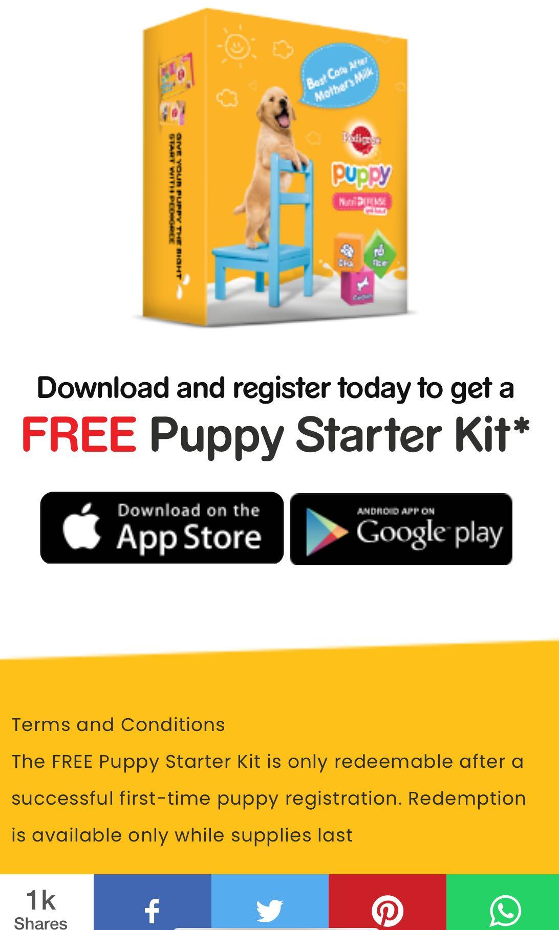 Puppy Starter Kits Free Patnerlife