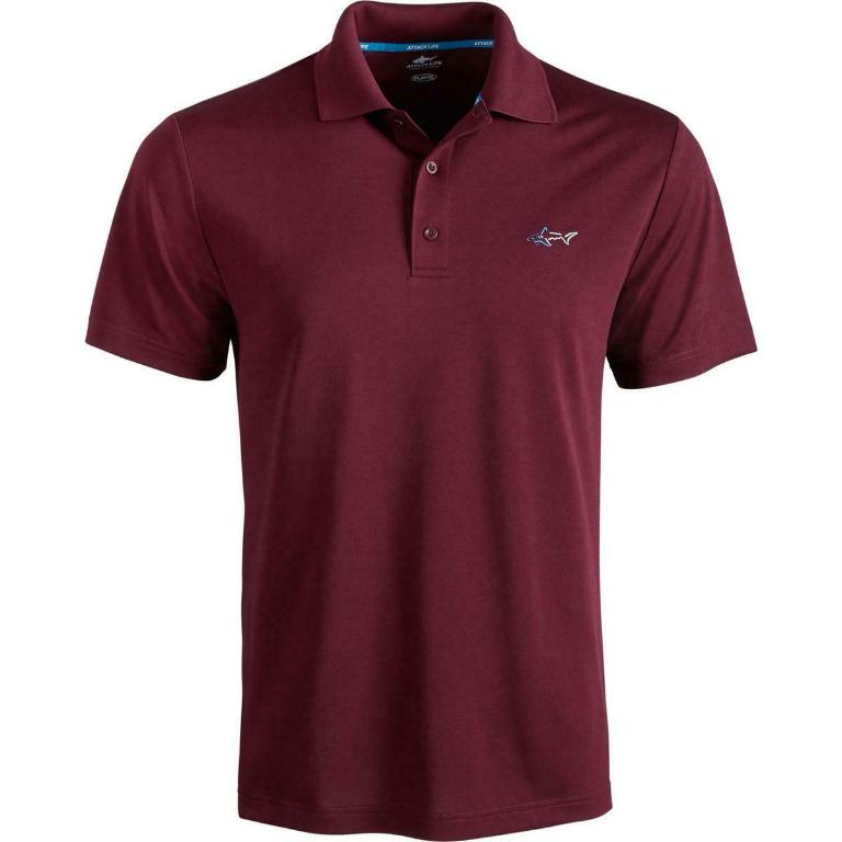 Greg Norman for Tasso Elba Mens Red Golf Play Dry Fitness Polo US 3XL BHFO 0738