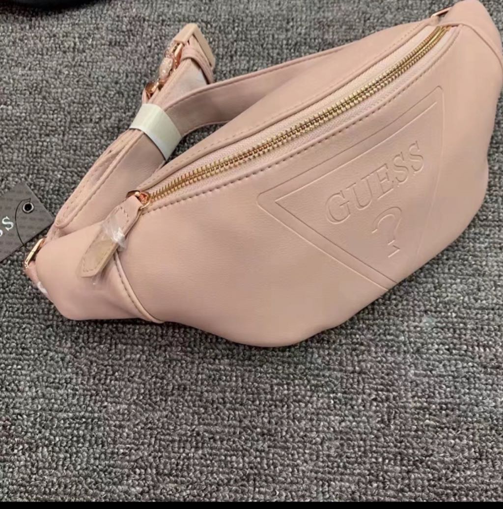 guess fanny pack pink