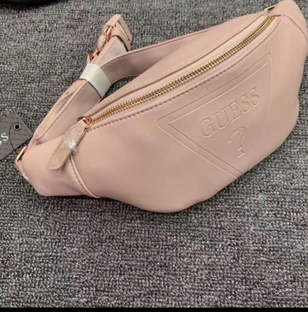 guess pink fanny pack
