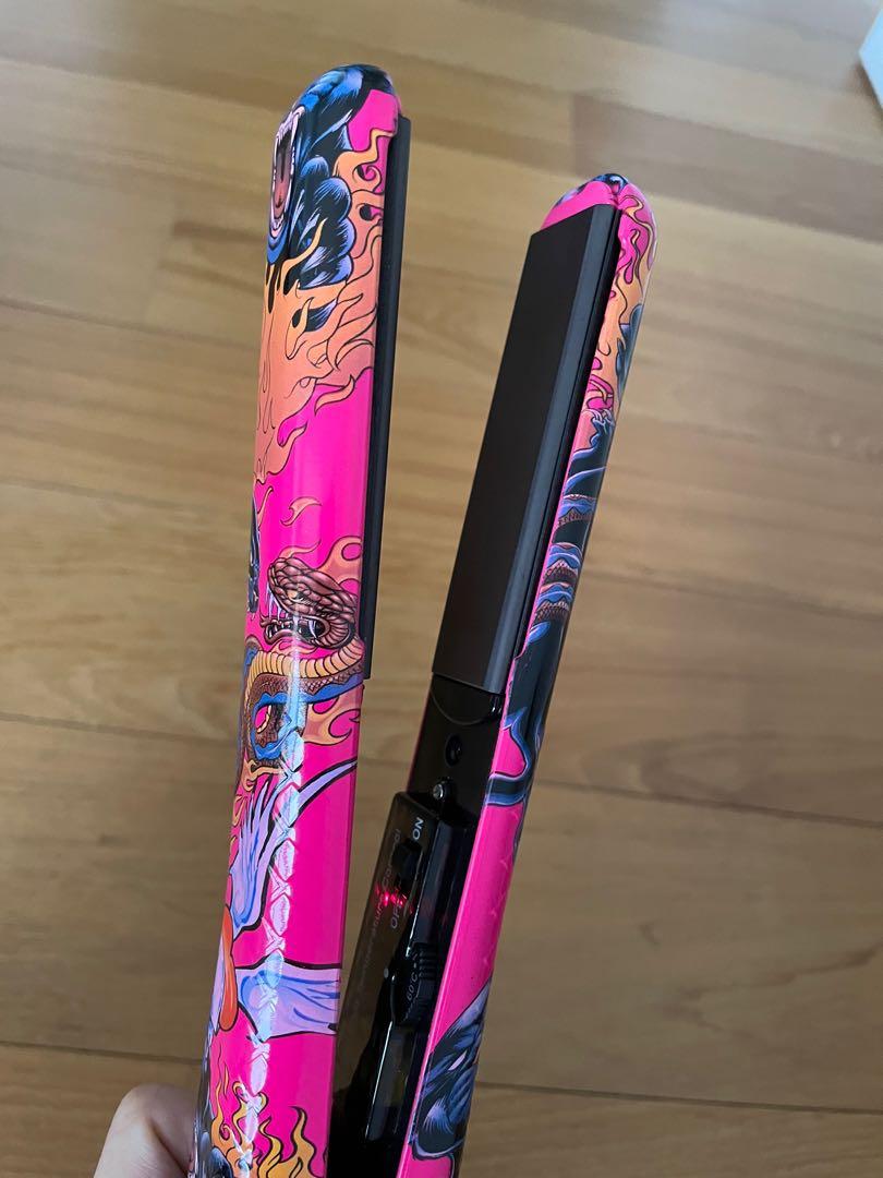 ISO Hair straightener and curler. Artwork by Tattoo artist Ed Hardy