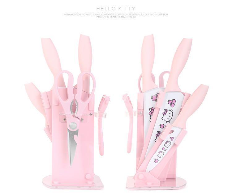 Hello Kitty knife set - stainless steel, Furniture & Home Living ...