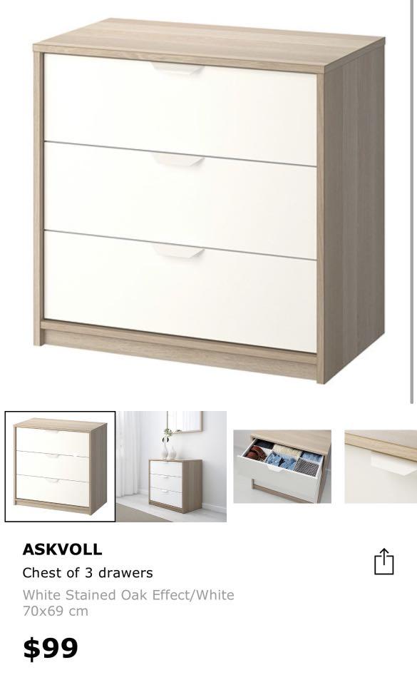 Ikea Askvoll Drawers Furniture Home Living Furniture Other