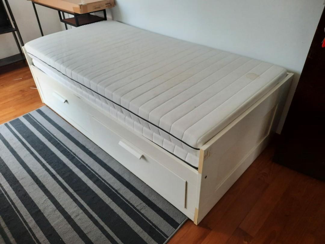 IKEA Day bed with storage, Furniture & Home Living, Furniture, Bed