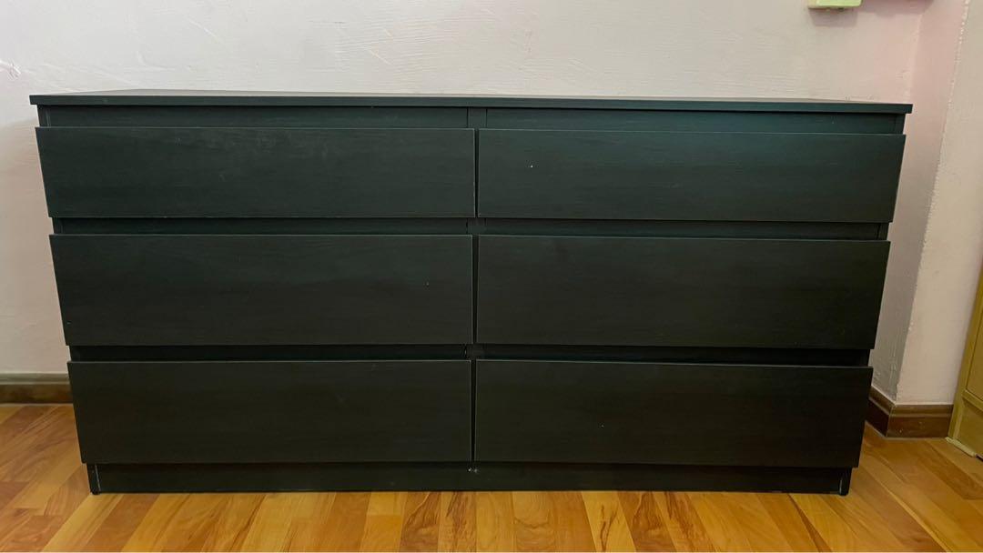 IKEA KULLEN Black Brown Drawers