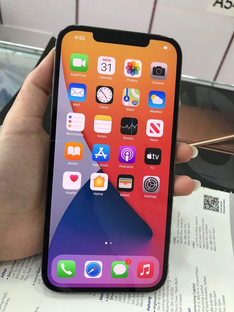 Iphone 12 Pro Max 256gb Original Malaysia Zp Set Under Apple Warranty Until March 22 Mobile Phones Tablets Iphone Iphone 12 Series On Carousell