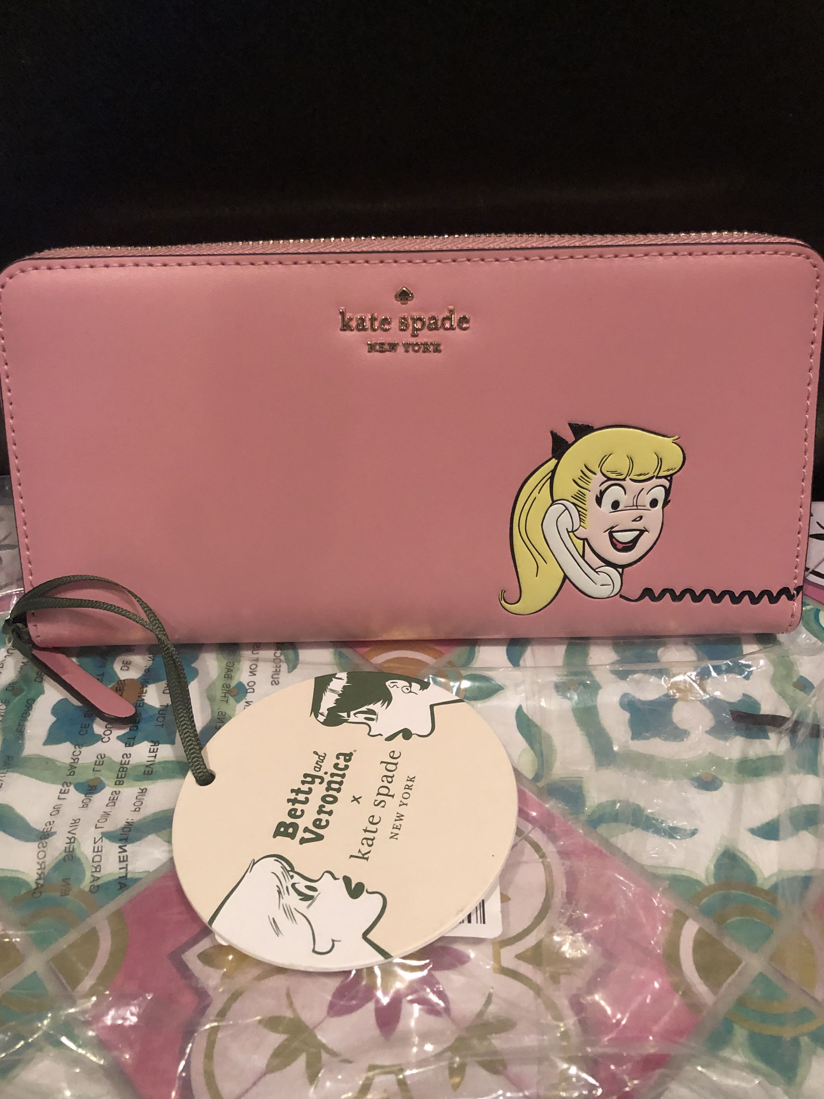 Kate Spade x Archie Comics' Betty and Veronica Wallet, Luxury, Bags &  Wallets on Carousell