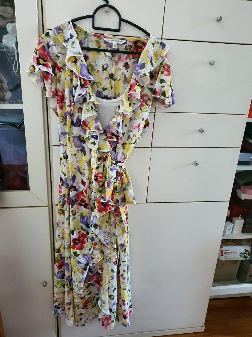laura ashley wrap dress