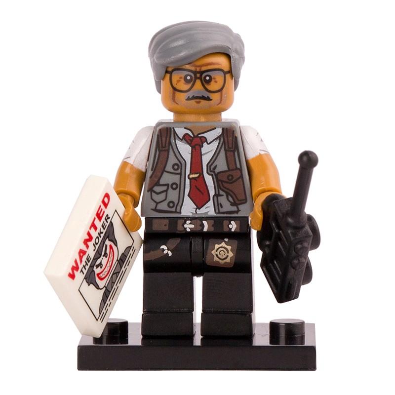 Lego 71017 Minifig Figurine Série Batman Movie Commissioner Gordon Socle 