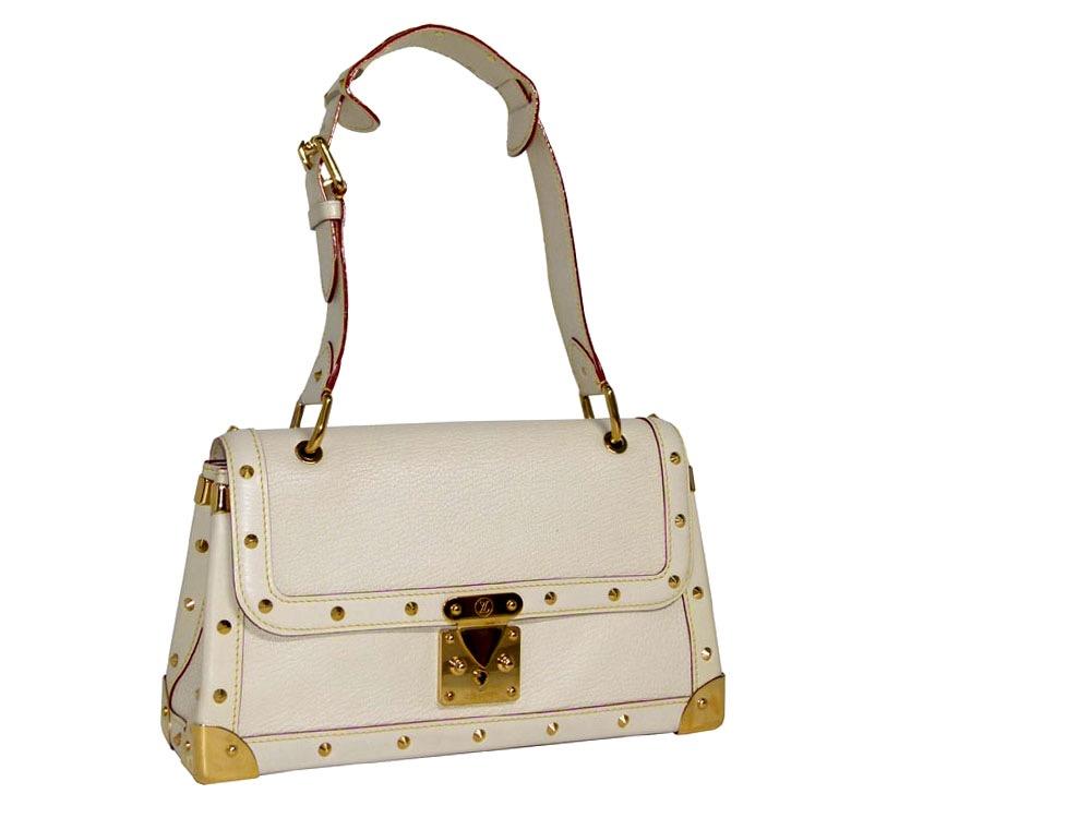 Louis Vuitton M91823 White Suhali Goat Leather Le Talentueux