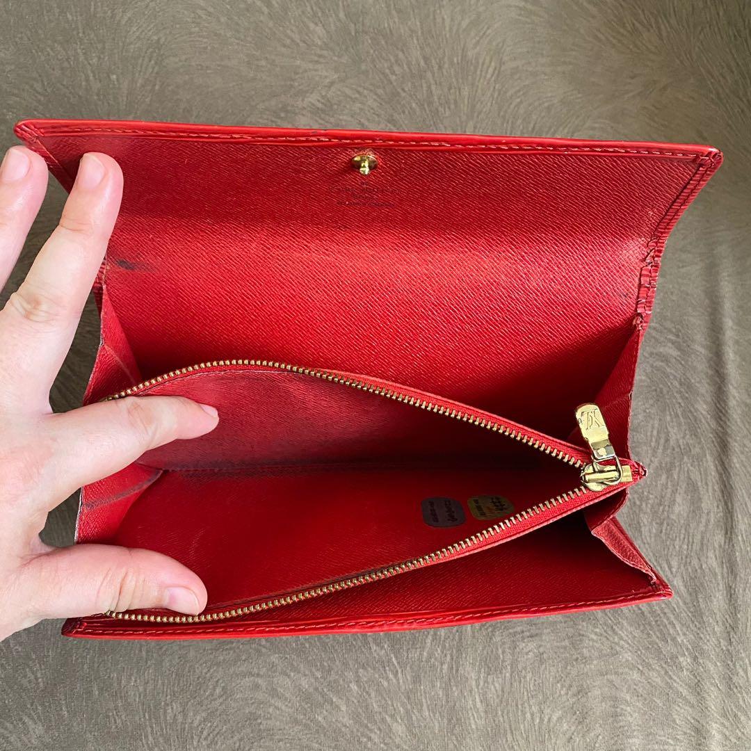 Preloved Louis Vuitton Red Epi Leather Portefeiulle Sarah Wallet CA217 –  KimmieBBags LLC