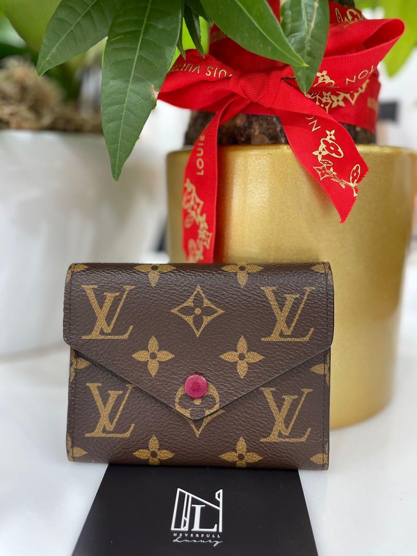 LV Victorine Wallet in Fuchsia, Luxury, Bags & Wallets on Carousell