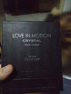 Love in motion crystal pour homme