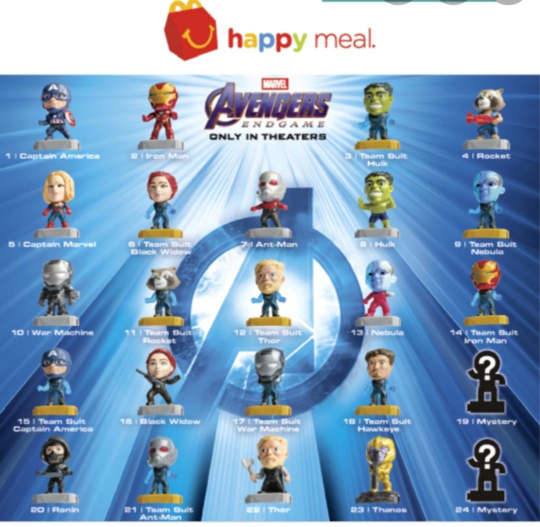 Marvel McDonald's Toys, Hobbies & Toys, Toys & Games on Carousell